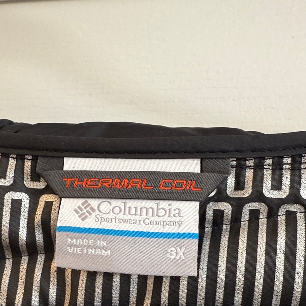 Columbia Oyanta Trail Long Hybrid Jacket Black with Dark Gray Sleeves 3X - Picture 6 of 7